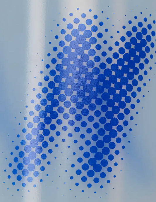 Halftone Bottle - Clear/Blue