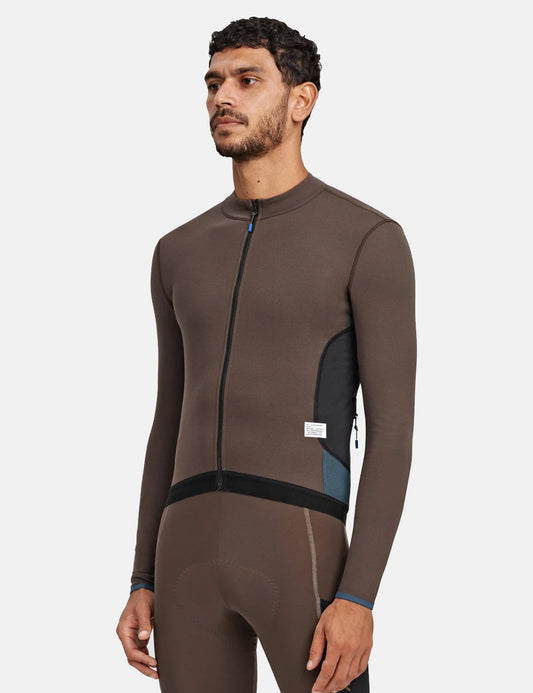 Alt_Road LS Jersey - Coffee Brown