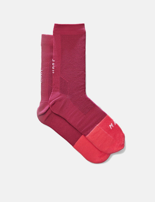 Division Sock - Plum Red