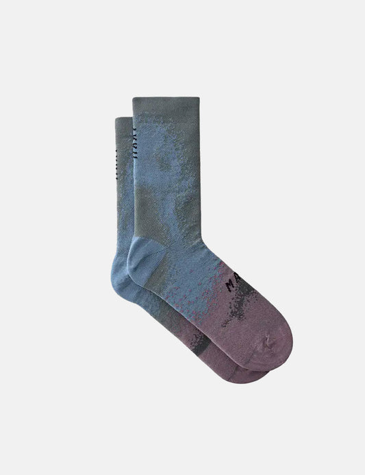 Blurred Out Socks - Blue Mix