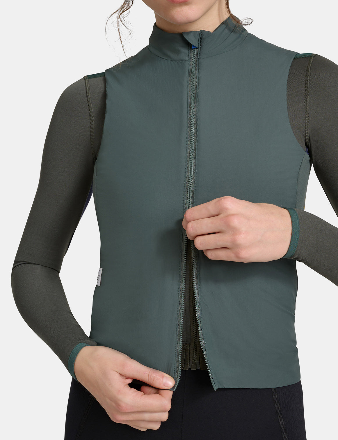 Womens Alt_Road Thermal Vest - Cypress Green