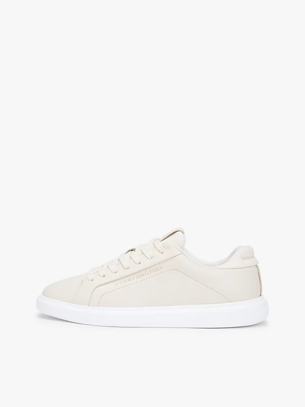 Lightweight Leather Cupsole Court Trainers