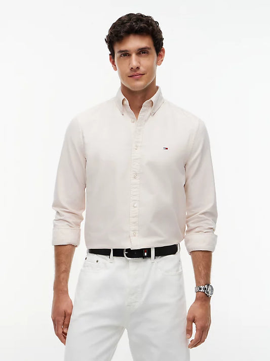Regular Fit Flag Embroidery Oxford Shirt
