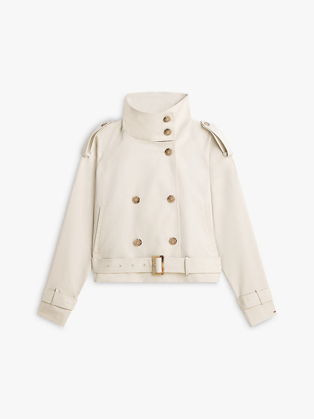 Water Repellent Short Trench Jacket