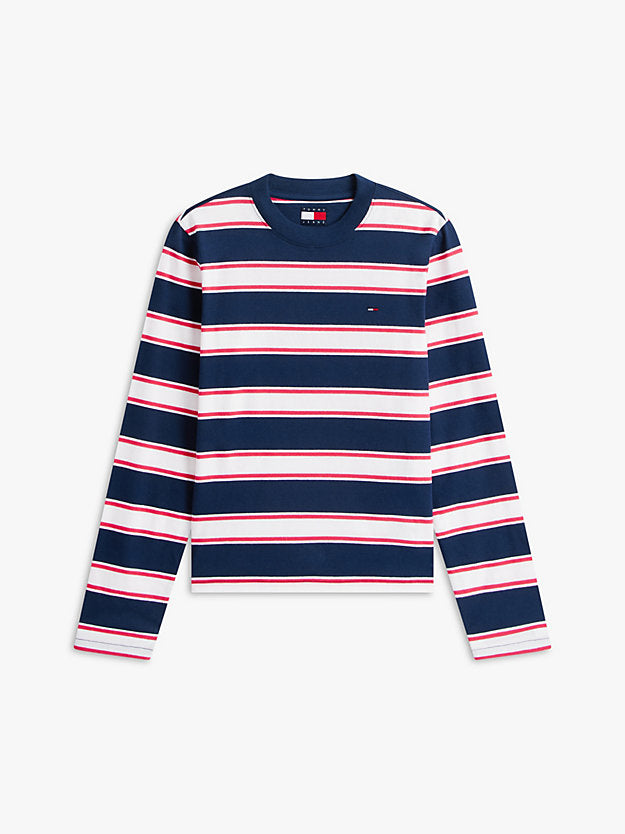 Flag Embroidery Jersey Long Sleeve T-Shirt