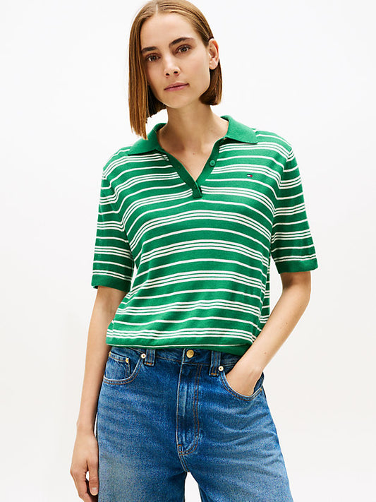 Short Sleeve Polo Jumper WiSilk