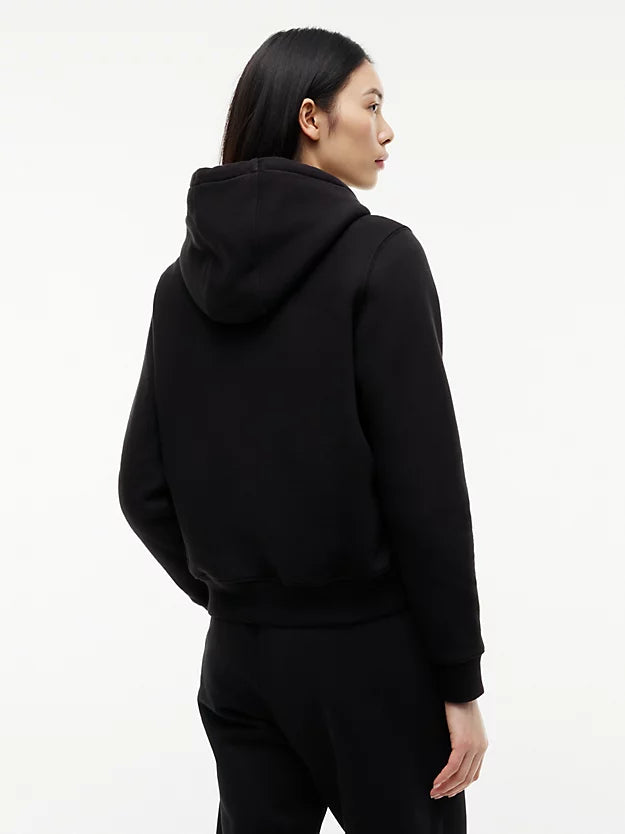 Flag Embroidery Fleece Drawstring Hoody