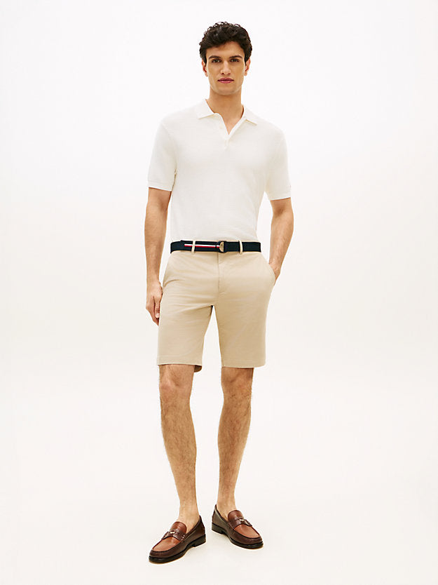 Denton Straight Fit Belted Chino Shorts