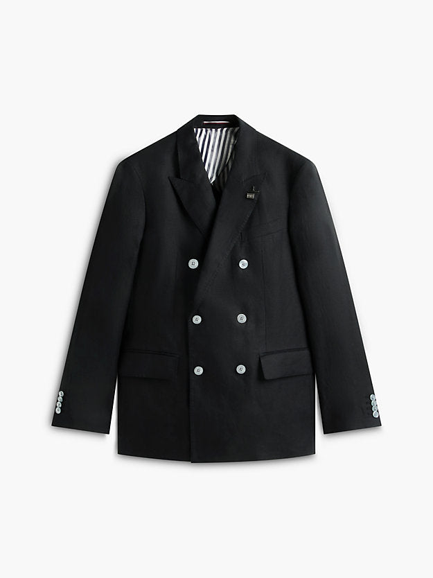 New York Label Regular Fit Pure Linen Blazer