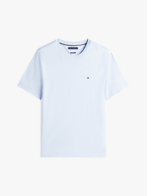 Flag Embroidery Jersey Crew Neck T-Shirt