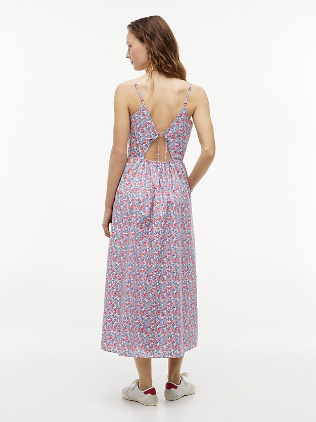 Crinkle Poplin Strap Maxi Dress