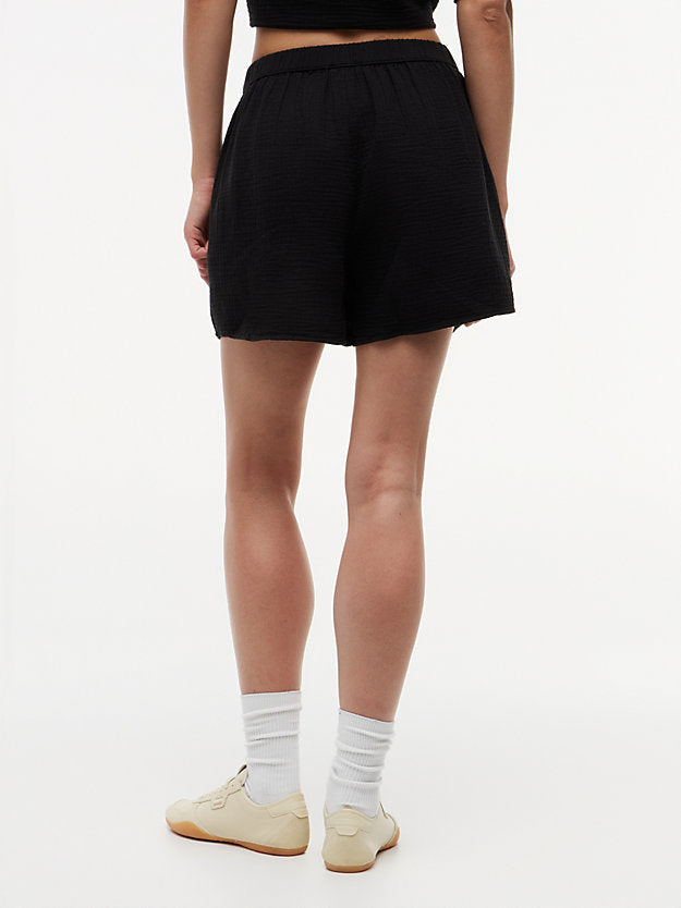 Crinkle Textured Relaxed Shorts