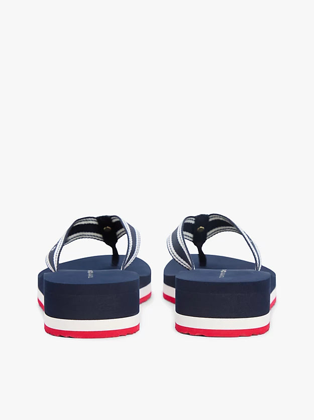 Webbing Strap Signature Wedge Flip-Flops