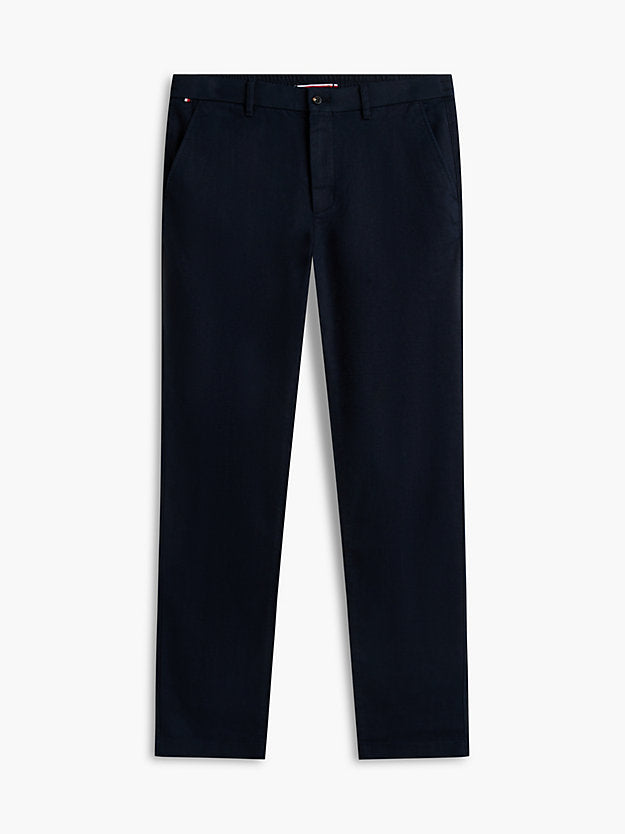 Denton Straight Leg Linen Blend Chinos