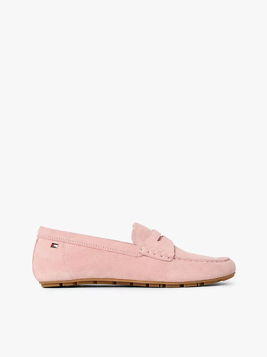 Suede Enamel Flag Driver Shoes