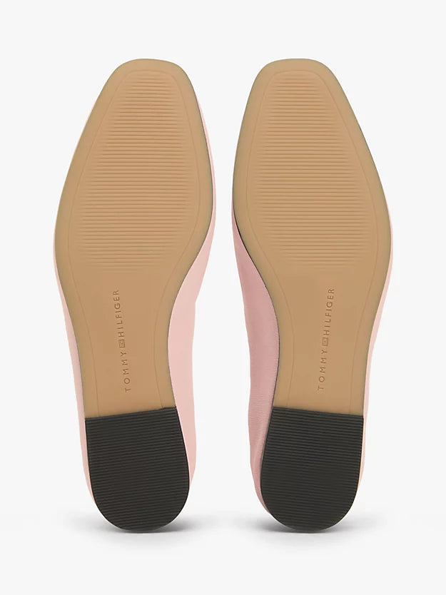 Leather Elasticated Strap Ballerinas