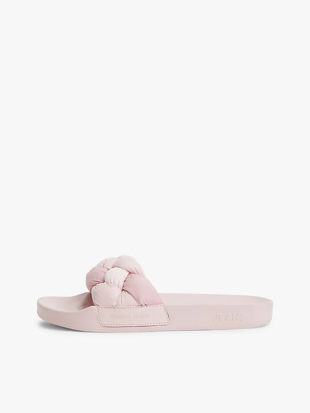 Embossed Braided Strap Slides