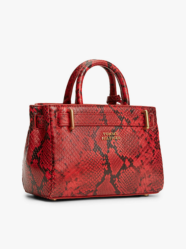 The American Icon Snake Print Leather Tote Bag