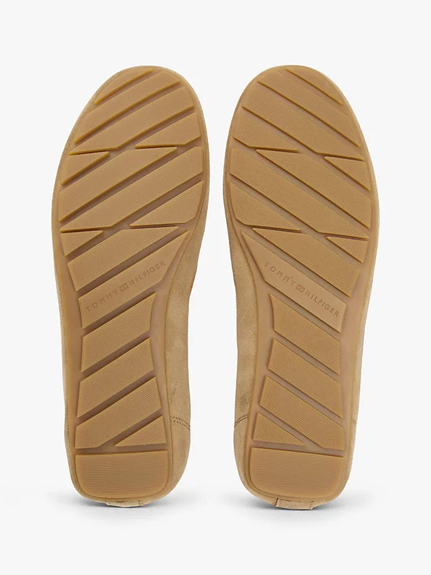 Suede Enamel Flag Driver Shoes