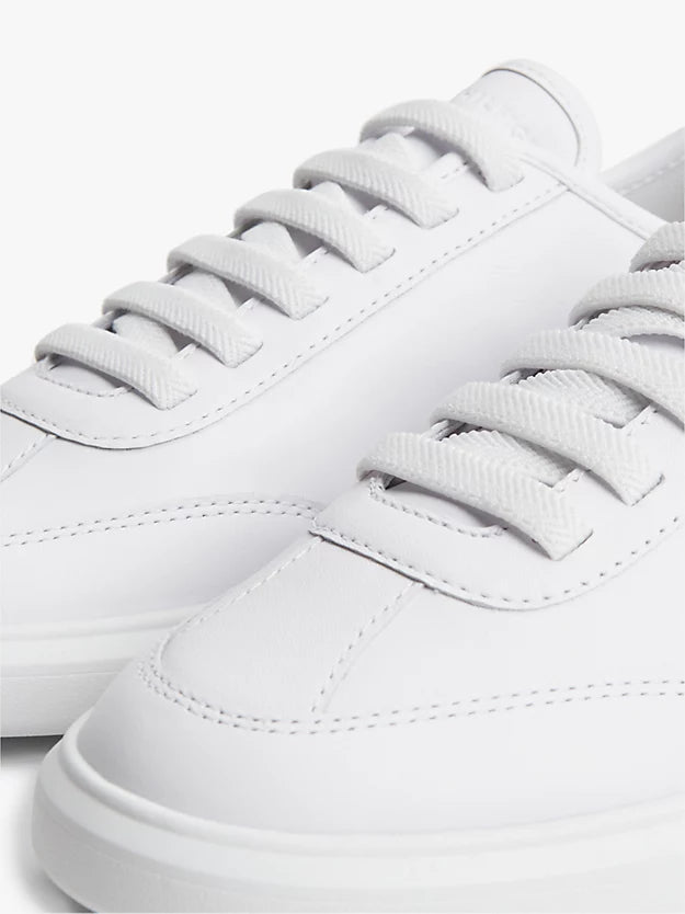 Logo Lightweight Leather Court Trainers