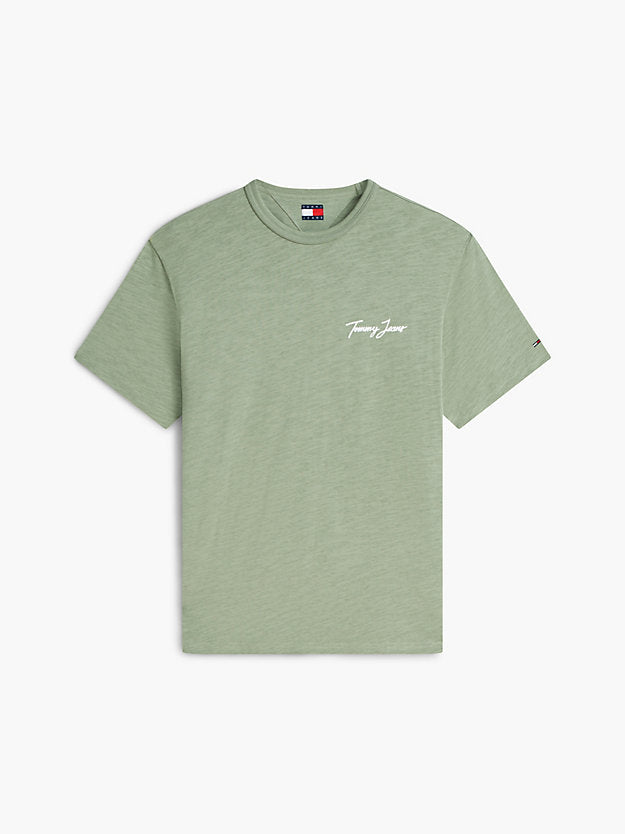 Back Graphic Textured Relaxed T-Shirt