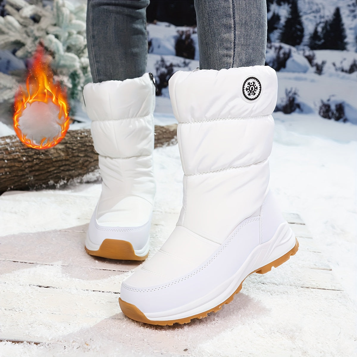 🔥Letzter Tag Promotion 50% RABATT - Damen hochwertige Winter-Schneestiefel (mittelhoch)