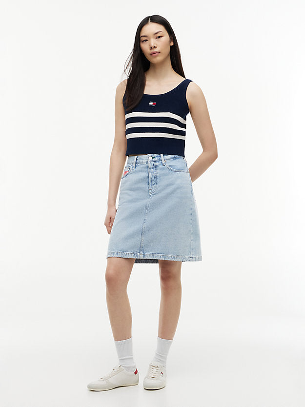 Claire Vintage Denim Mini Skirt