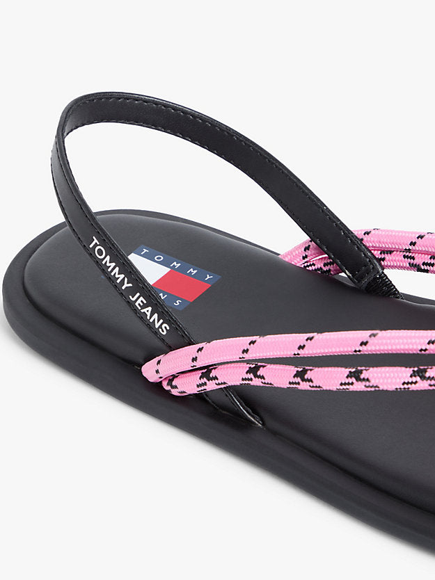 Rope Strap Slingback Flip-Flops