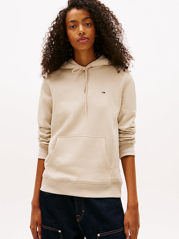 Flag Embroidery Fleece Drawstring Hoody
