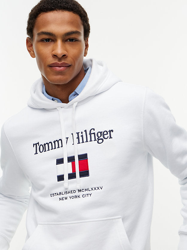 Logo Embroidery Fleece Hoody