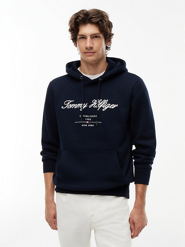 Logo Embroidery Fleece Hoody