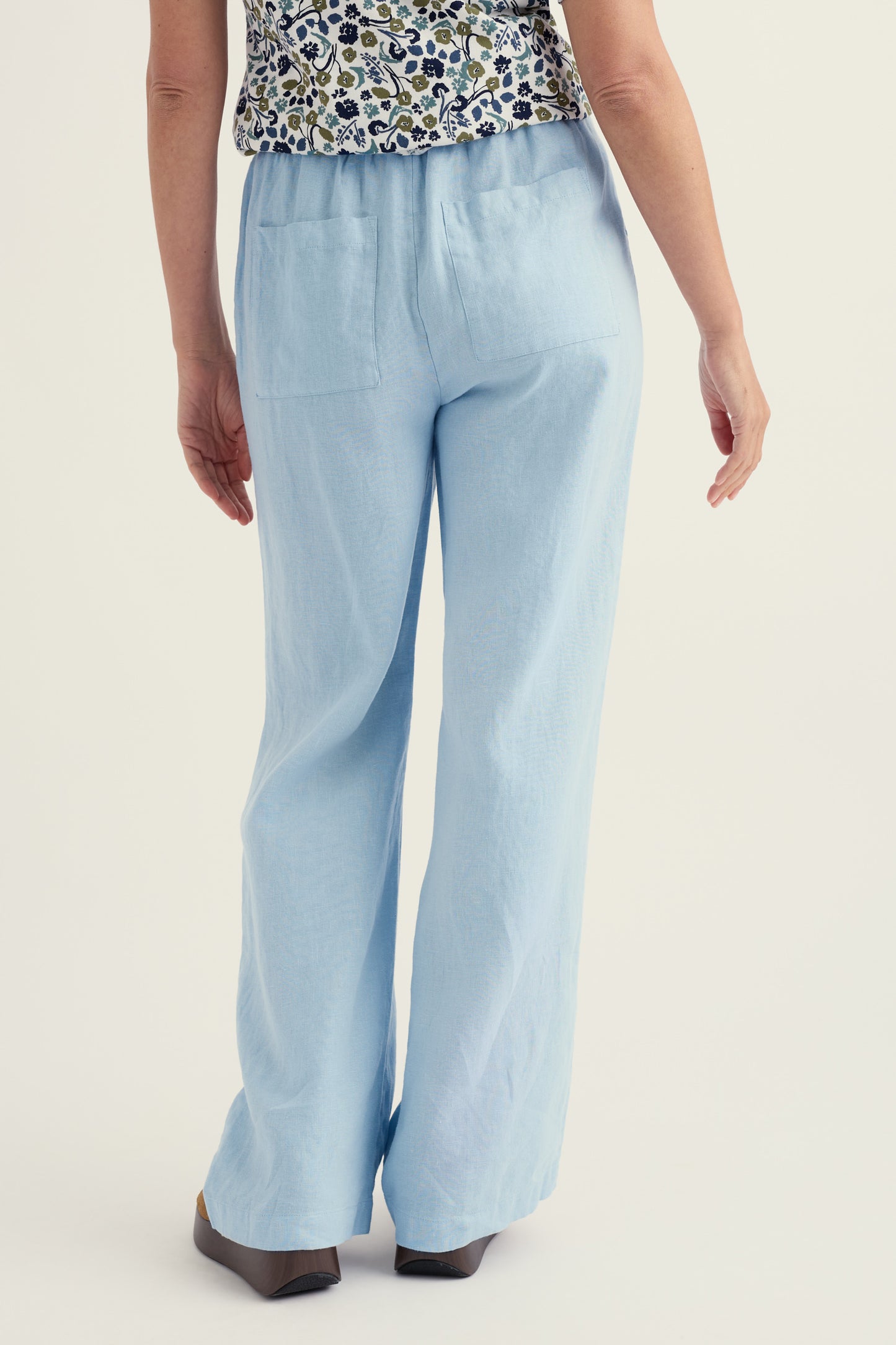 Tide Flow Wide Leg Linen Trousers