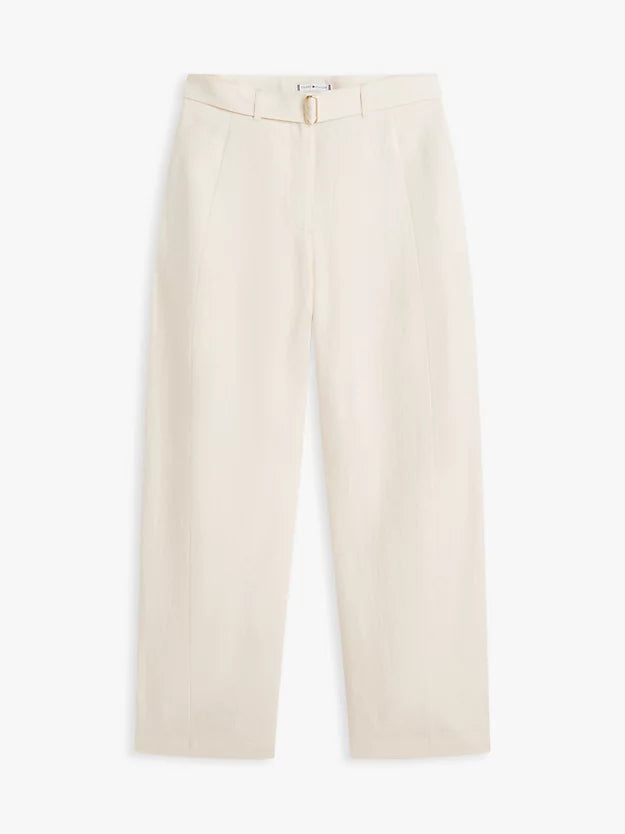 Utility Barrel Leg Pure Linen Trousers