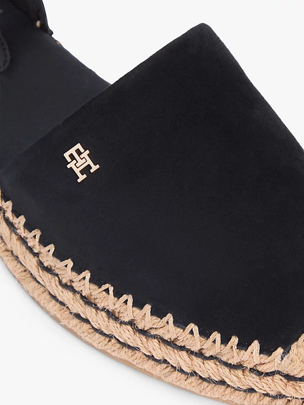 Suede Ankle Strap Platform Espadrilles