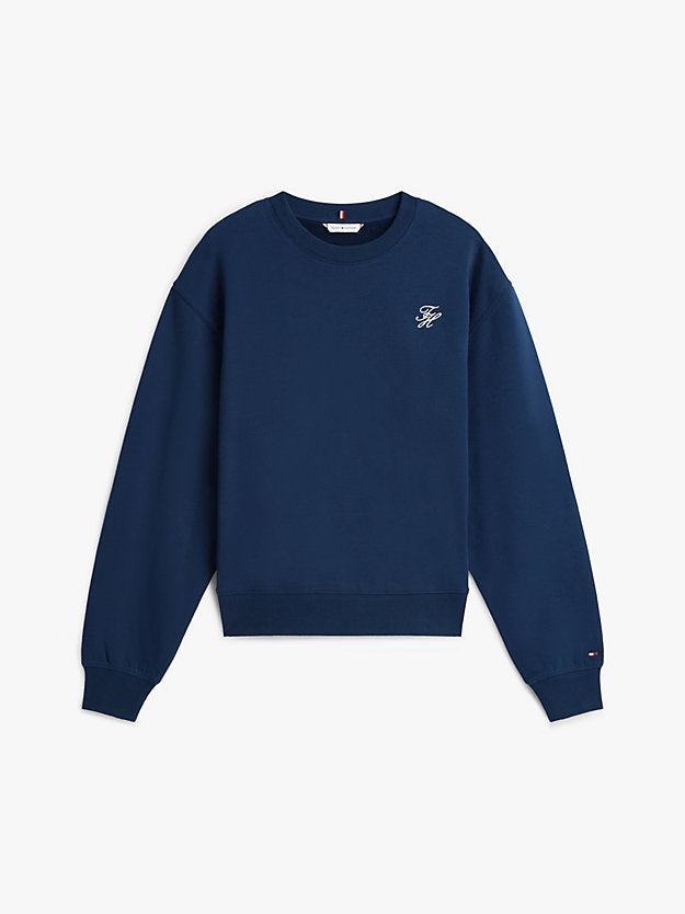Logo Embroidery Terry Sweatshirt