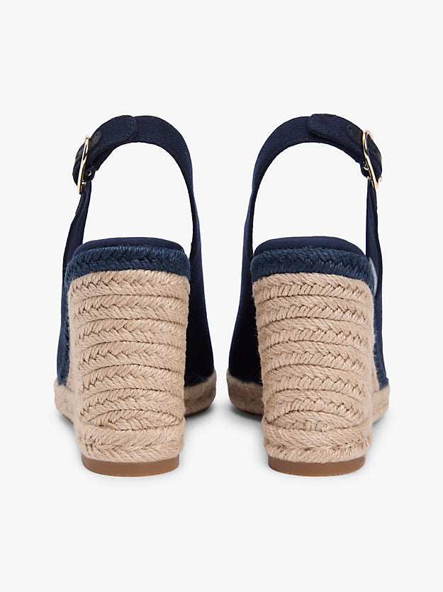Hemp Slingback Wedge Espadrilles