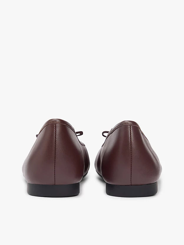 Monogram Charm Leather Ballerinas