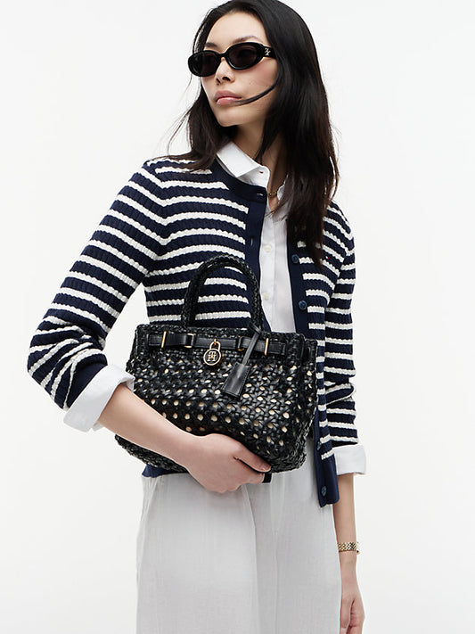 The American Icon Braided Leather Tote Bag