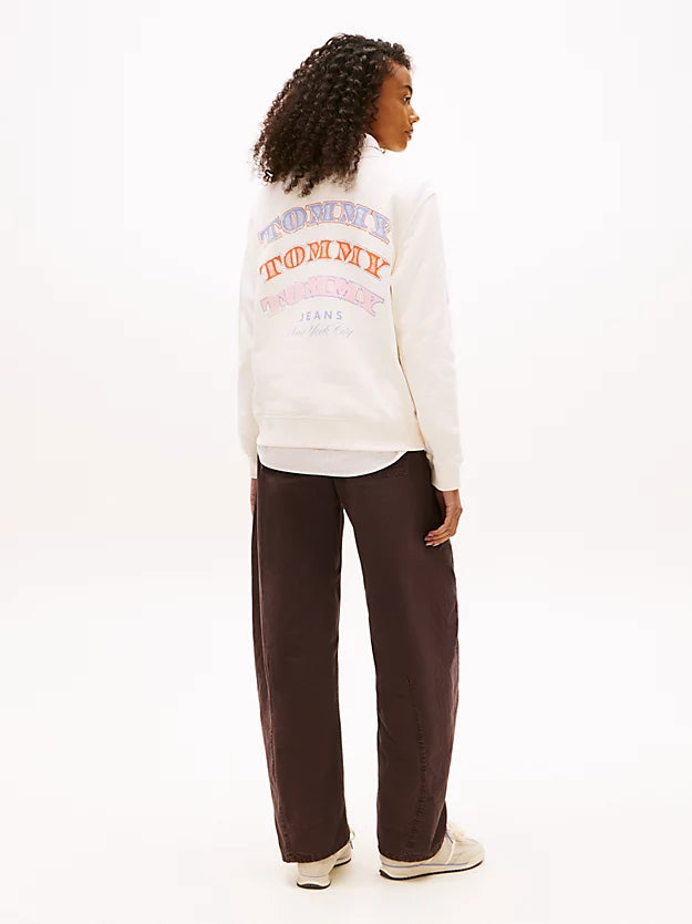Back Logo Crew Neck Sweatshirt