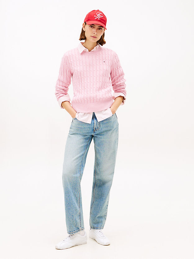 Cable Knit Crew Neck Jumper