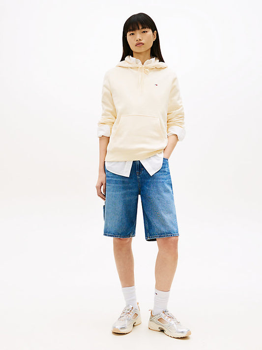 Flag Embroidery Fleece Drawstring Hoody