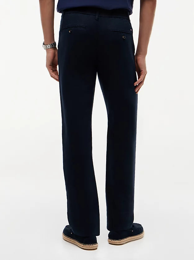 Denton Straight Leg Linen Blend Chinos