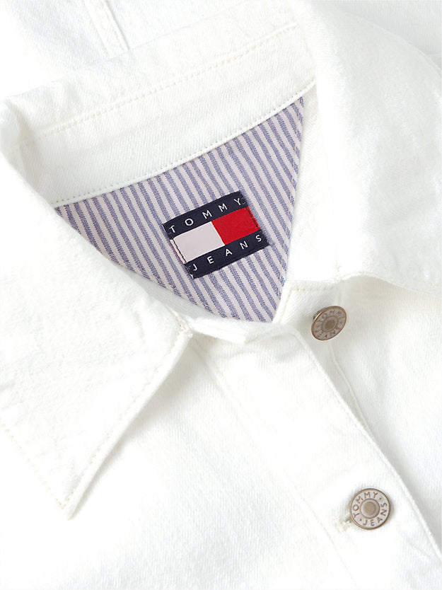 Textured Twill A-Line Mini Shirt Dress