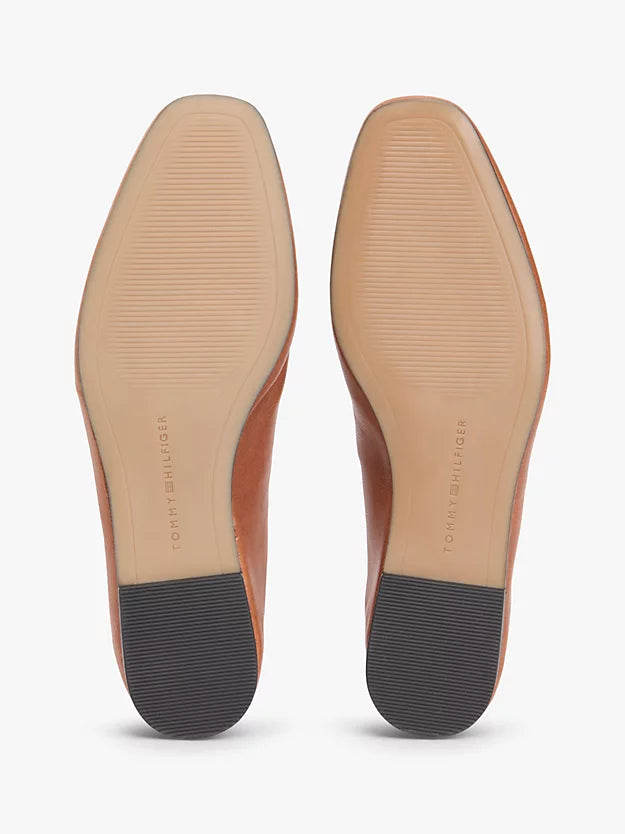 Leather Elasticated Strap Ballerinas