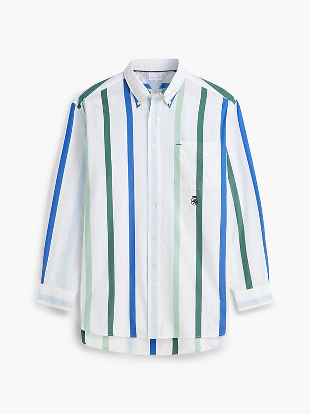 Oversized Fit Crest Poplin Shirt