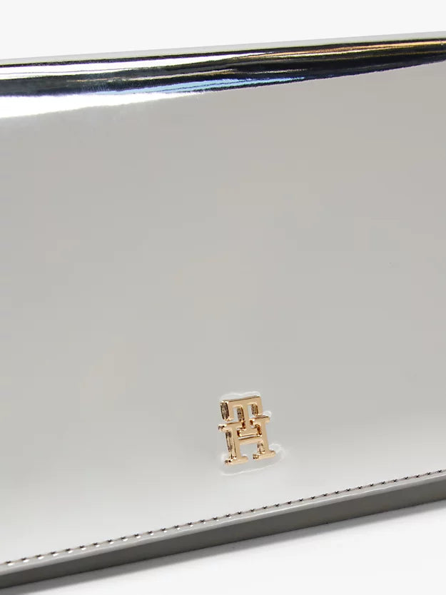 Metallic Chain Strap Clutch