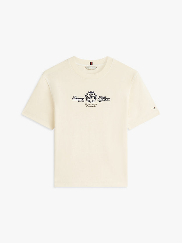 Crest Logo Embroidery Relaxed T-Shirt
