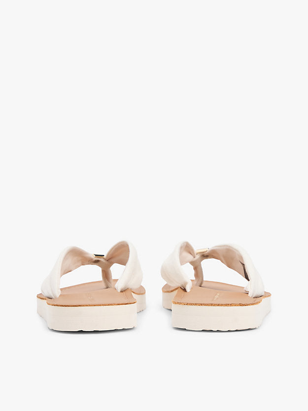 Monogram Plaque Hemp Flip-Flops