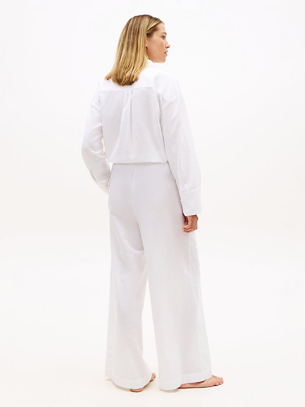 Wide Leg Cover-Up Trousers WiLinen
