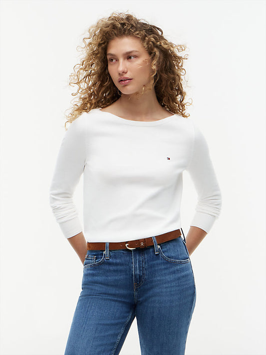 Boat Neck Jersey Jumper